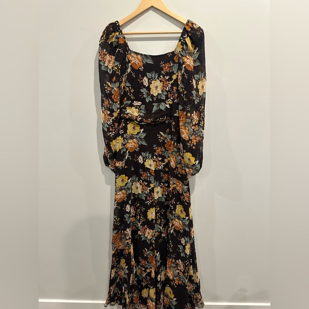 Veronica Beard Avani Floral Silk Dress - Picture 5 of 5